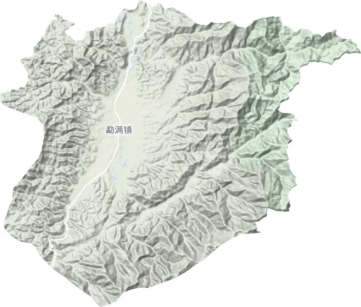 勐滿鎮地形圖