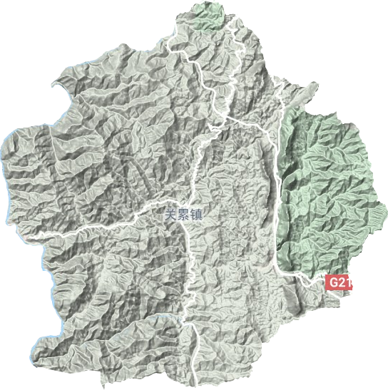 關累鎮地形圖