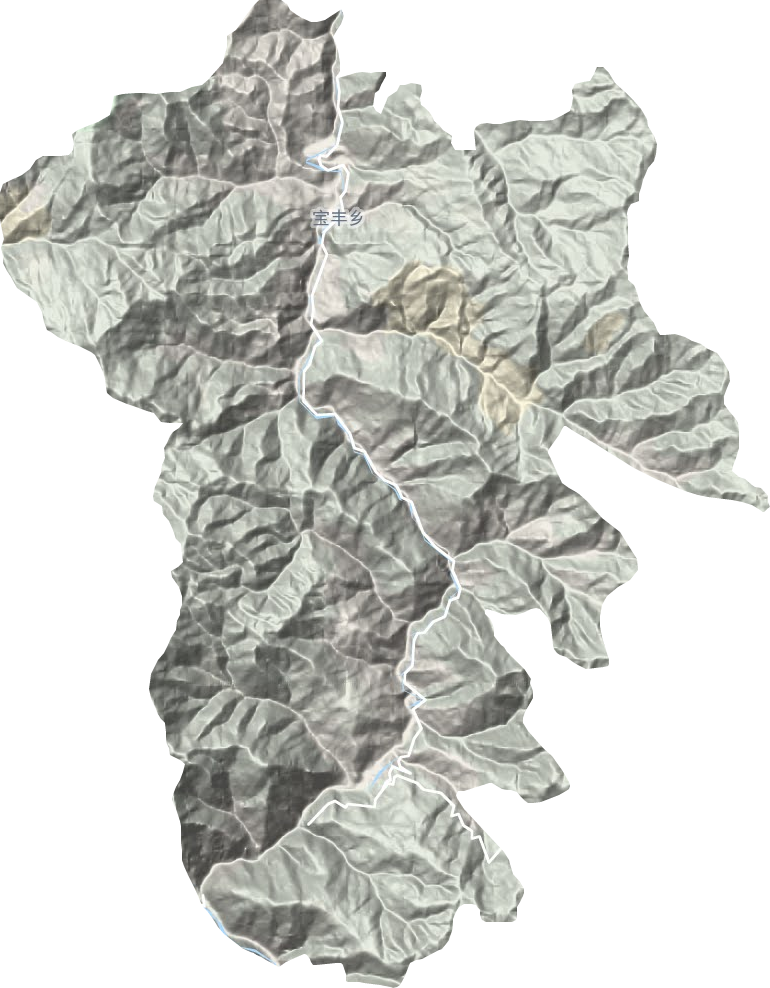 寶豐鄉地形圖