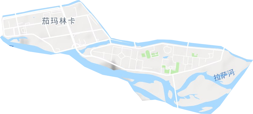 兩島街道地形圖