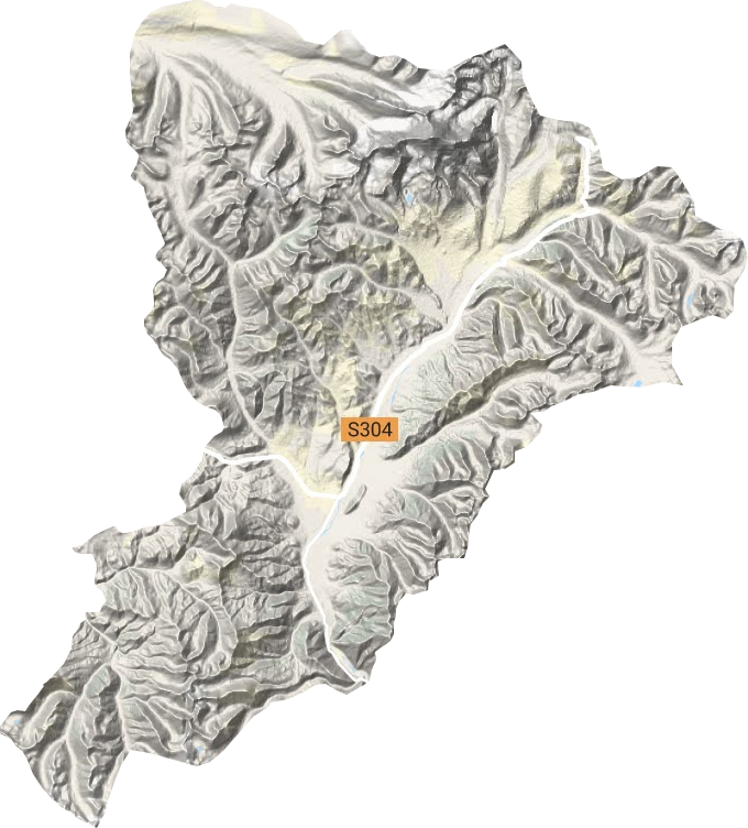 麻江鄉(xiāng)地形圖