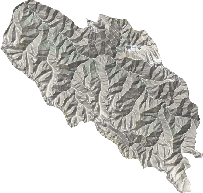 若巴鄉地形圖