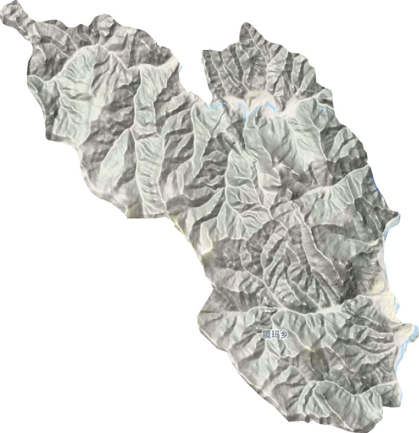 嘎瑪鄉地形圖