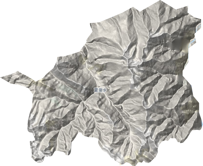 夏里鄉(xiāng)地形圖