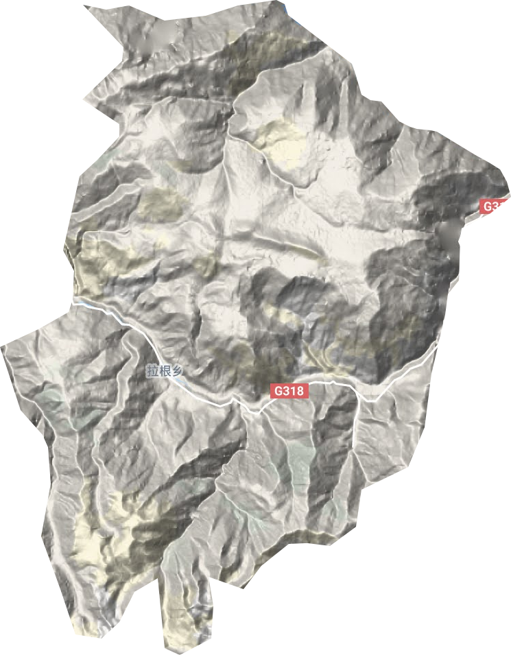 拉根鄉(xiāng)地形圖