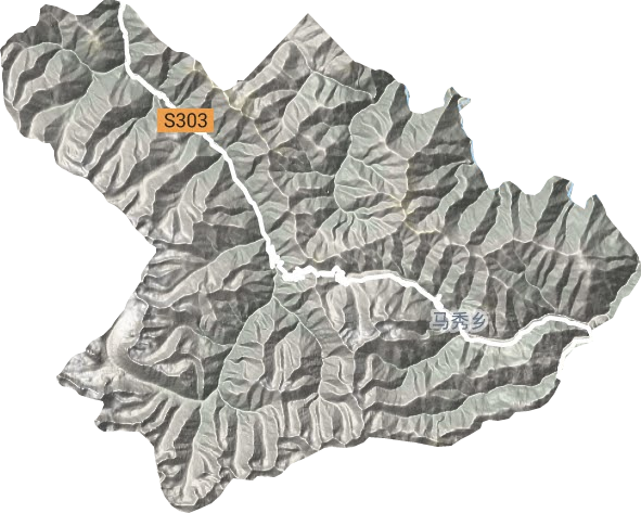 馬秀鄉地形圖