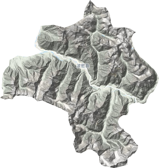 扎木鎮(zhèn)地形圖
