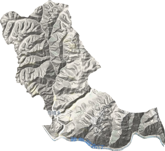 白堆鄉地形圖