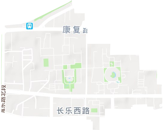 長樂西路街道地形圖