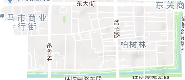 柏樹林街道地形圖