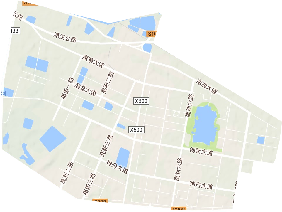 天津濱海新區高新技術產業開發區地形圖