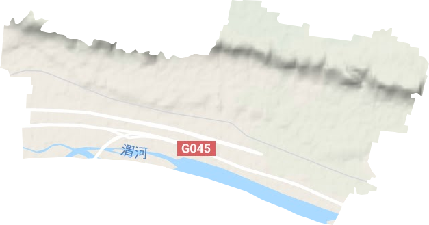 東關街道地形圖