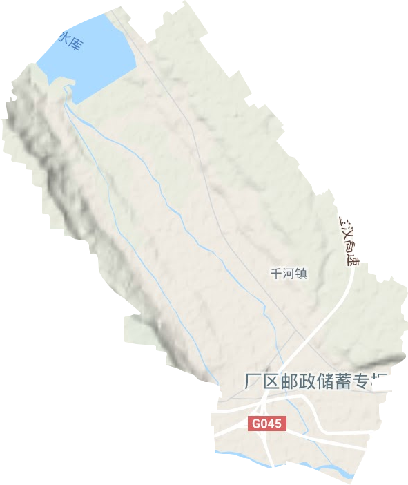 千河鎮地形圖