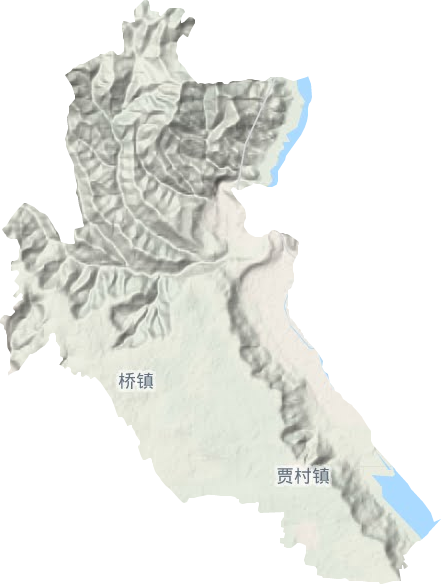 賈村鎮地形圖