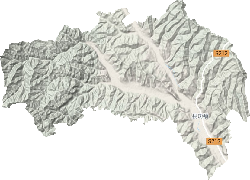 縣功鎮地形圖