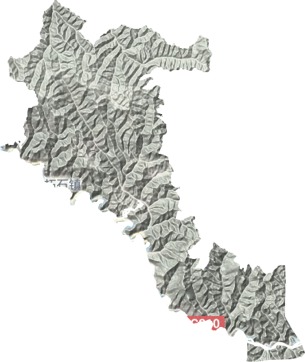 拓石鎮地形圖