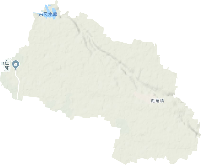 彪角鎮地形圖