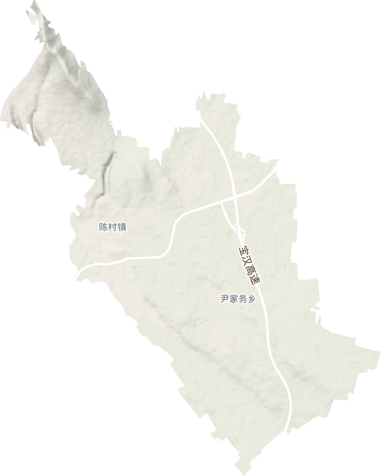 陳村鎮(zhèn)地形圖