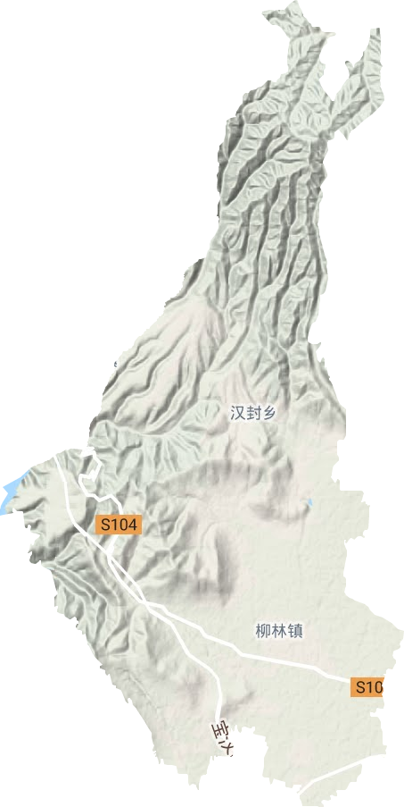 柳林鎮(zhèn)地形圖
