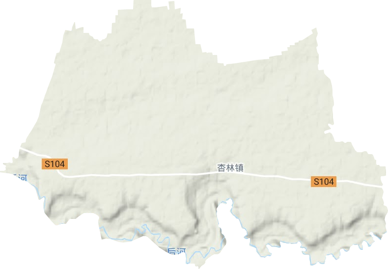 杏林鎮(zhèn)地形圖