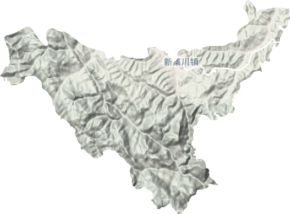 新集川鎮地形圖