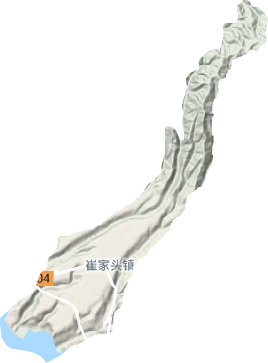 崔家頭鎮(zhèn)地形圖
