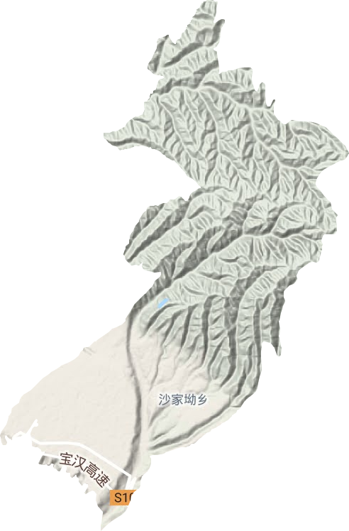 南寨鎮(zhèn)地形圖