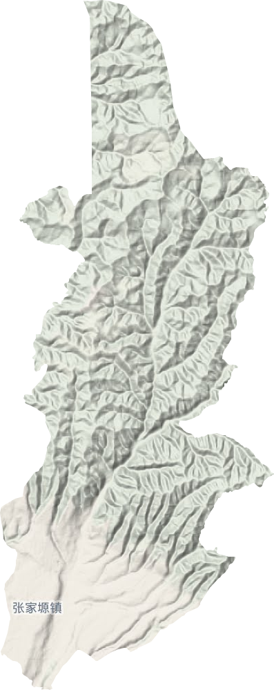 張家塬鎮地形圖