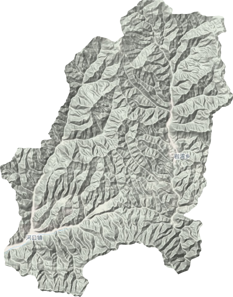 河口鎮地形圖