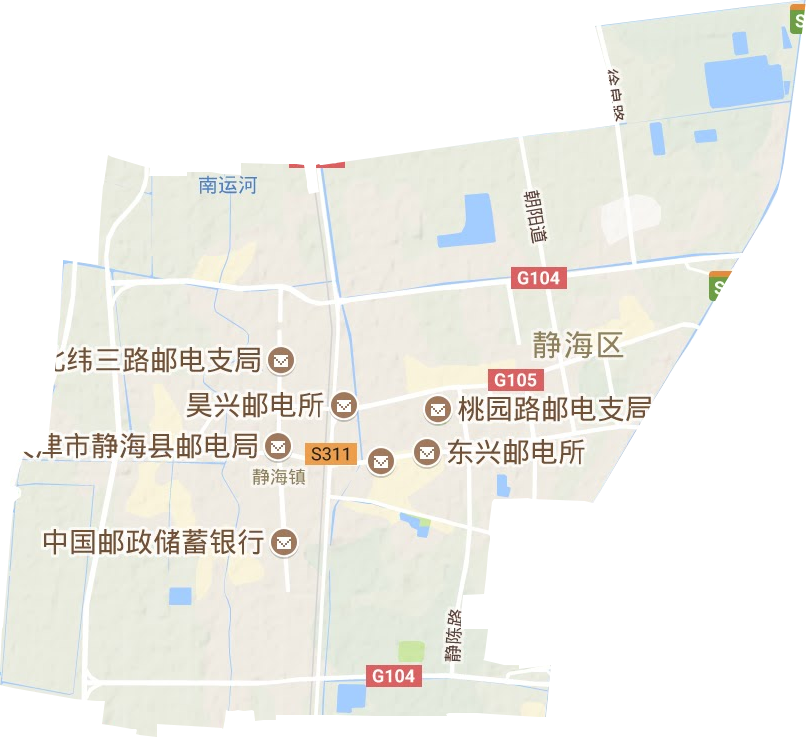 靜海鎮(zhèn)地形圖