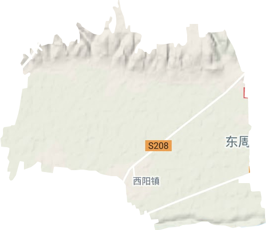 西陽鎮地形圖