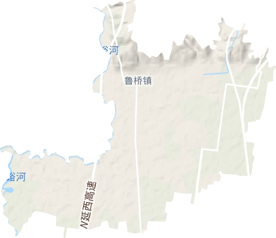 魯橋鎮地形圖