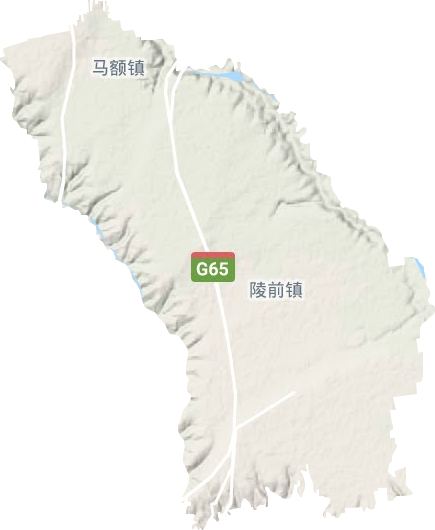 陵前鎮地形圖