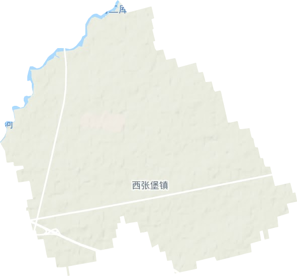 西張堡鎮(zhèn)地形圖