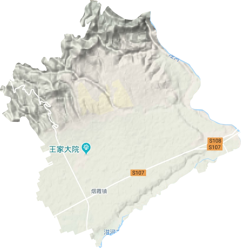 煙霞鎮地形圖