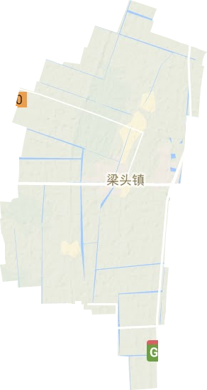 梁頭鎮地形圖