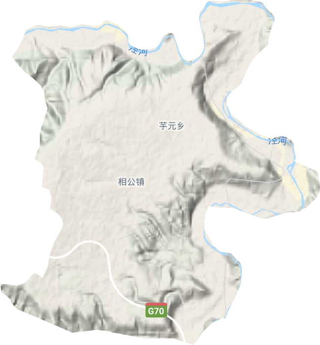 相公鎮(zhèn)地形圖