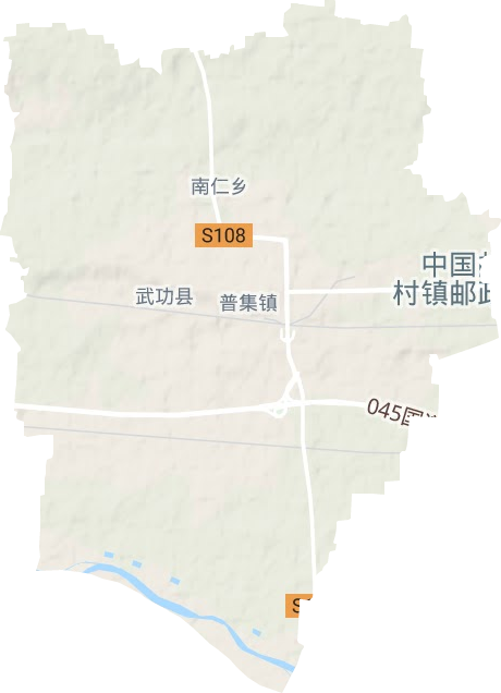 普集鎮地形圖