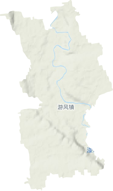 游風鎮(zhèn)地形圖