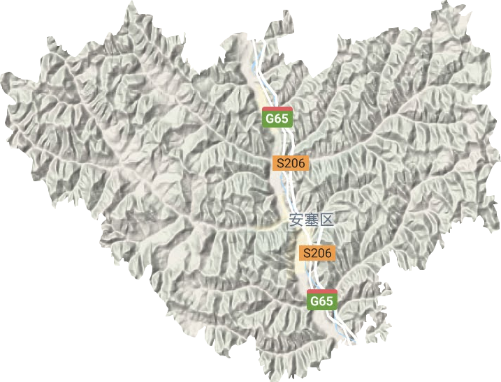 真武洞鎮地形圖