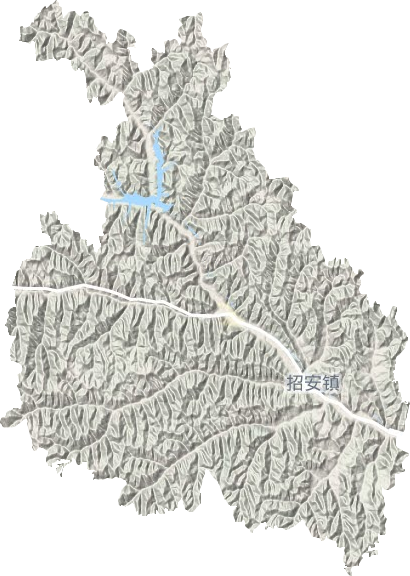 招安鎮地形圖