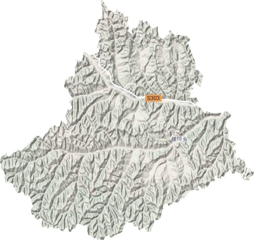 高橋鎮(zhèn)地形圖