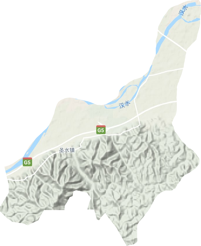 圣水鎮地形圖