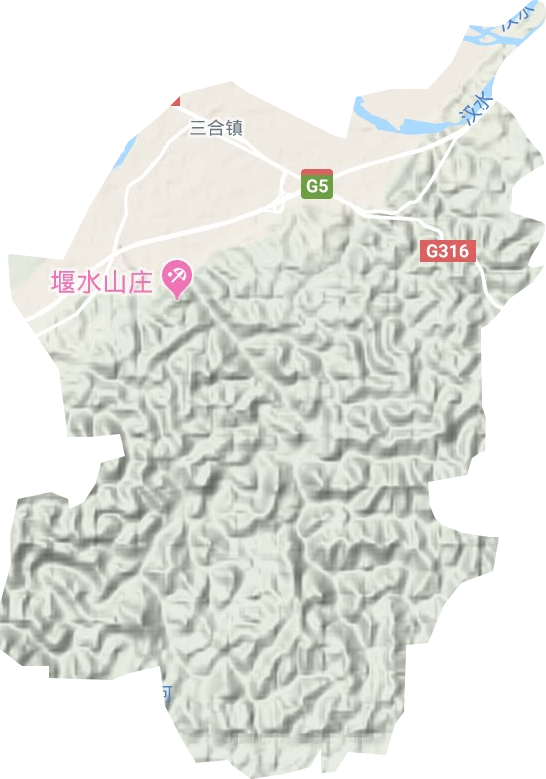 三合鄉地形圖
