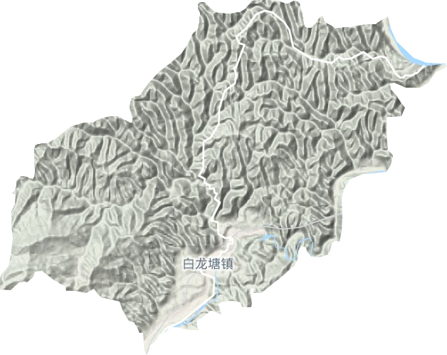 白龍?zhí)伶?zhèn)地形圖