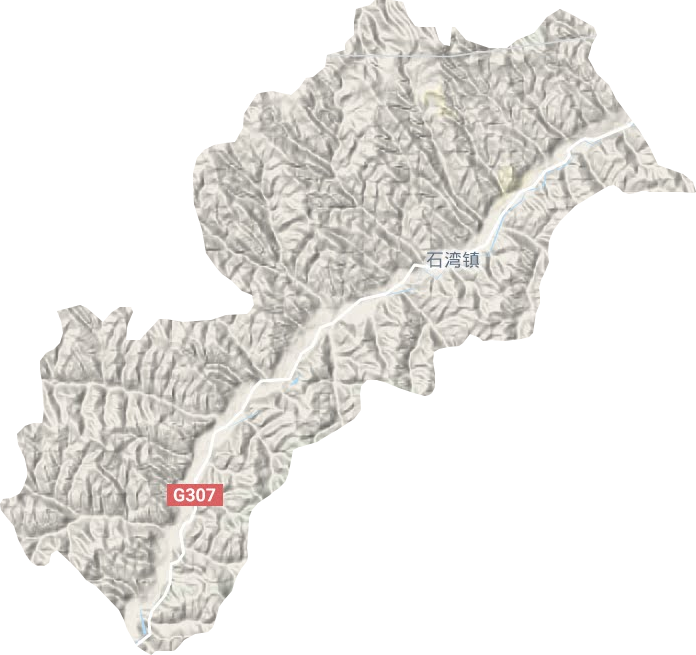 石灣鎮(zhèn)地形圖