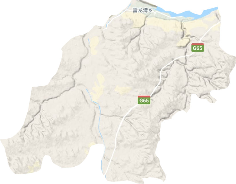 雷龍灣鄉地形圖