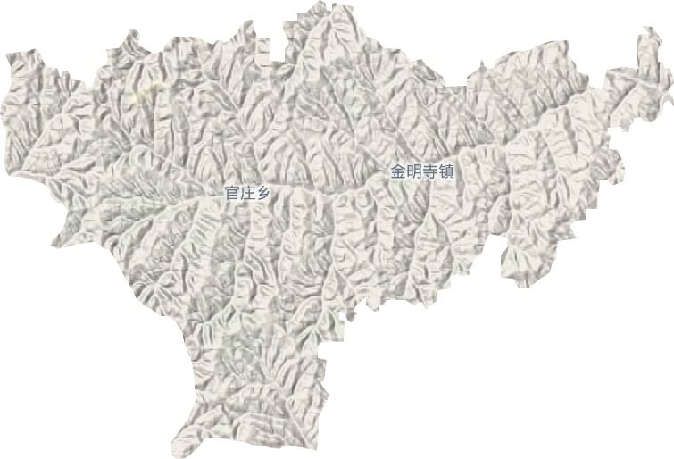 金明寺鎮(zhèn)地形圖