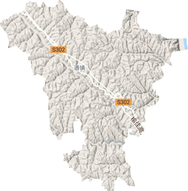 通鎮(zhèn)地形圖