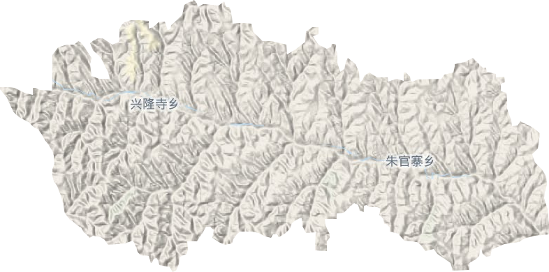 朱官寨鄉地形圖